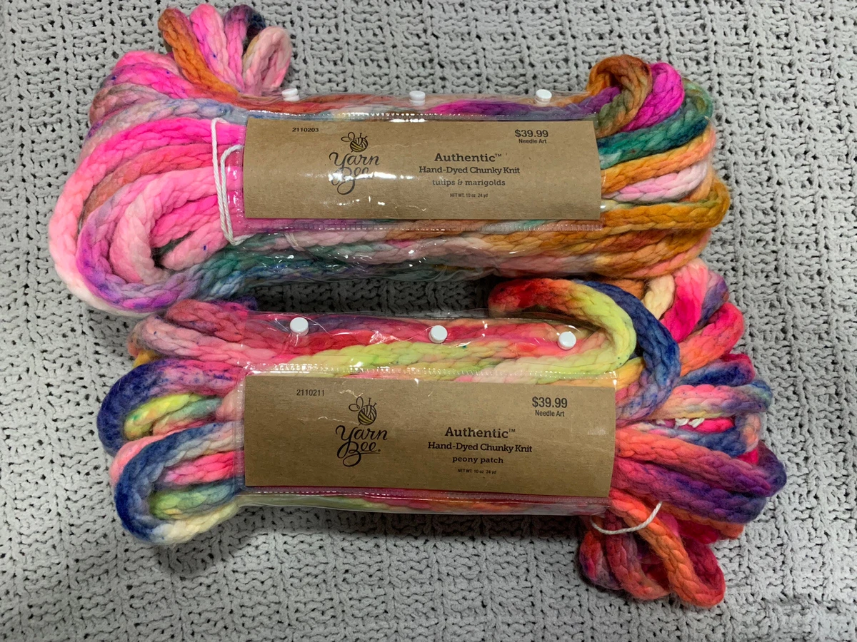 Yarn Bee Authentic HandDyed Chunky Knit Yarn Peony Patch