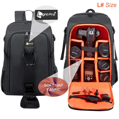 Big Capacity Photography Camera Waterproof Shoulders Backpack Video Tripod DSLR 