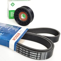 Bosch 6PK1019 Keilrippenriemen + Rolle FüR B-Max Fiesta Focus 1.25 1.6Ti Ford