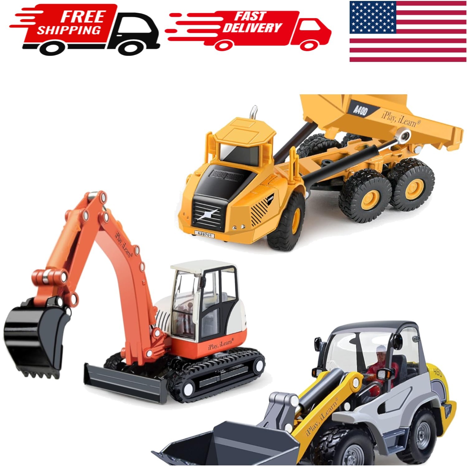 Educational Metal Construction Set - Role Play Vehicles for Imaginative Kids