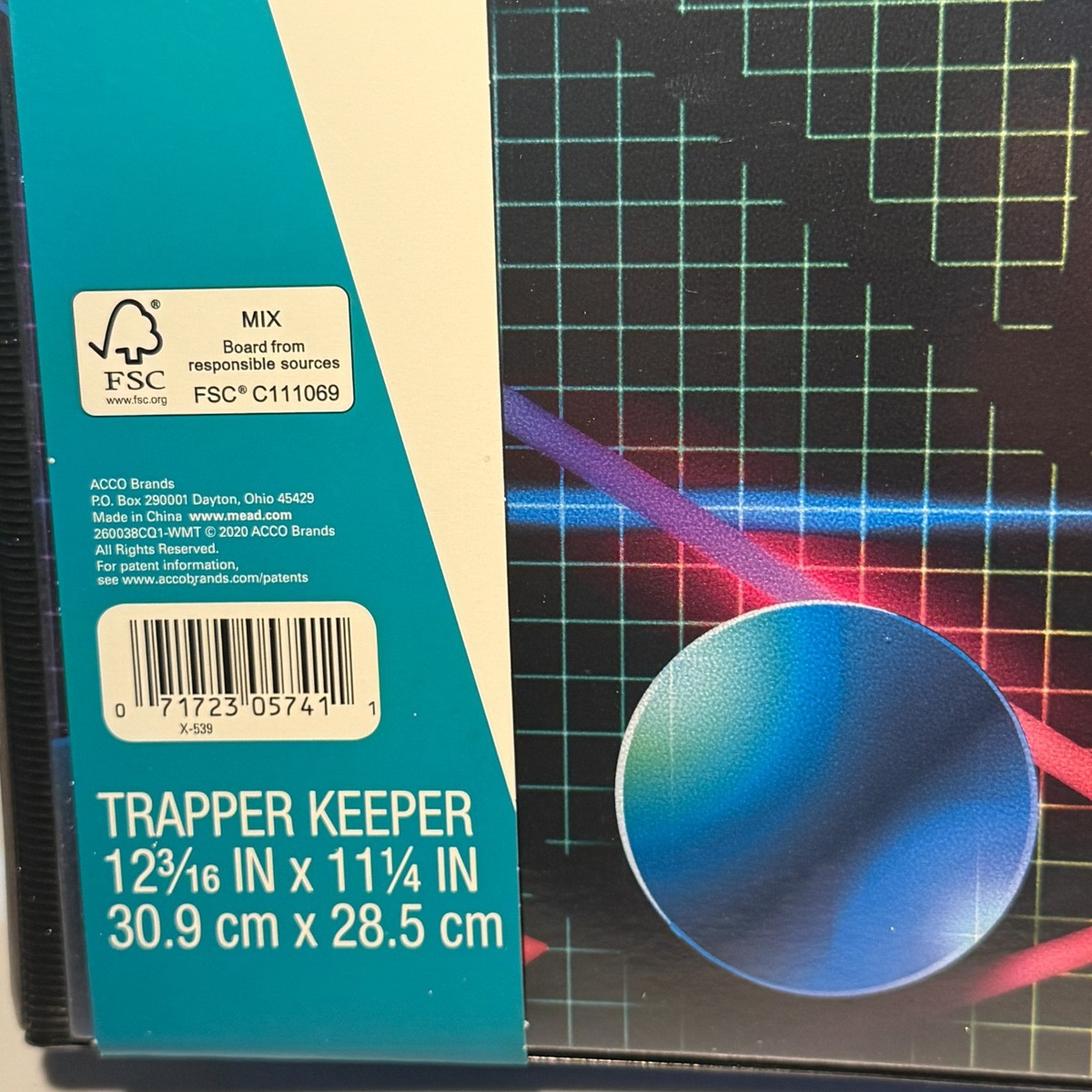 Mead 260038CQ1ECM Trapper Keeper Pocket Binder 1