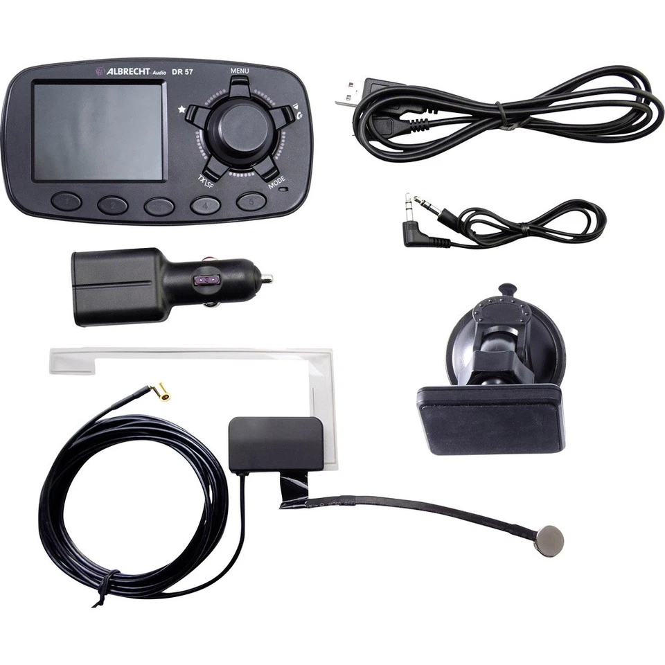 Albrecht DR57 DAB+ Empfänger Freisprechfunktion, Saugnapfhalterung - Bild 3 von 4