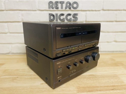 Vintage Yamaha A-CC5 & K-CC5 Stereo Amp & Cassette Deck Mini System (serviced) - Bild 2 von 6