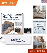 Smart Caregiver Bed Exit Alarm with Wireless Pager - Early Alert Fall Prevent...