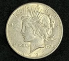1926-P Peace Silver Dollar - 90% US Coin, No Reserve #001