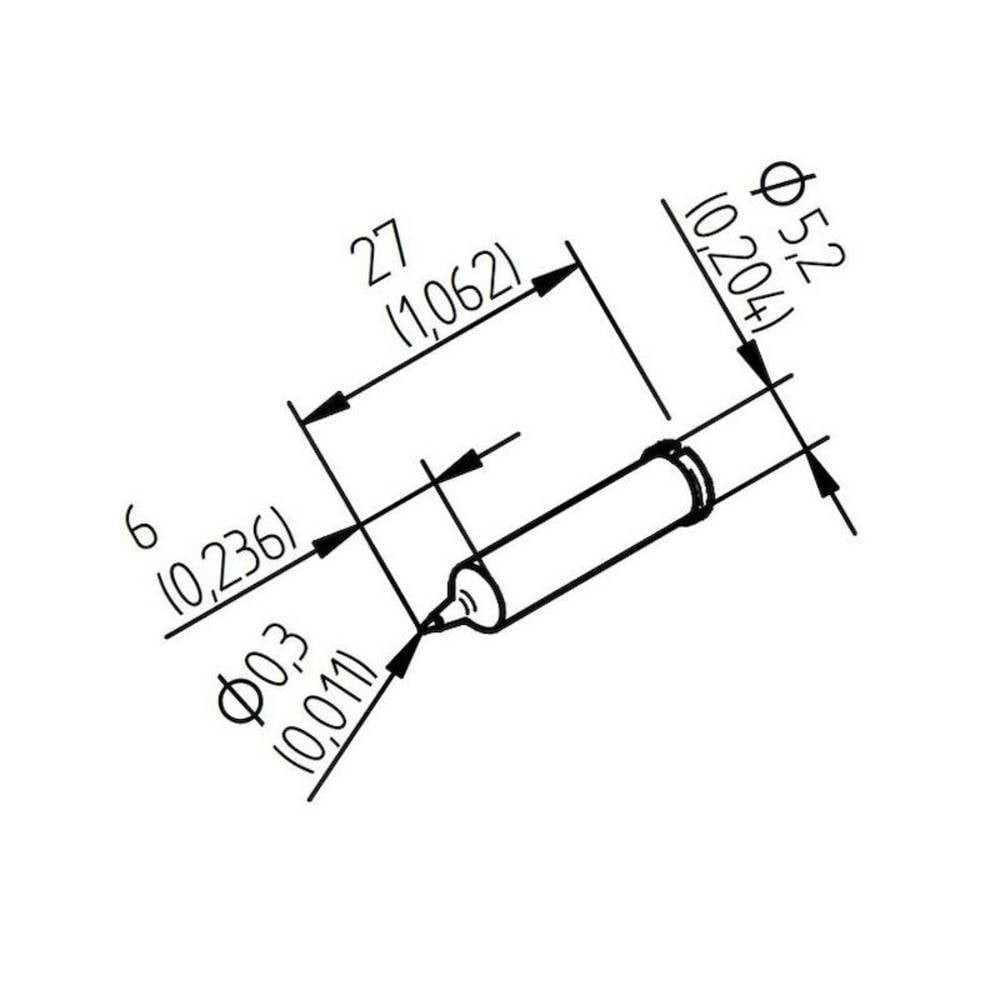 Panne de fer à souder ultra-fine Ersa 0102PDLF03 pour soudage CMS