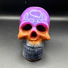 Purple Orange Blue Skull Collectible Figurine Skull Figurine Collectible