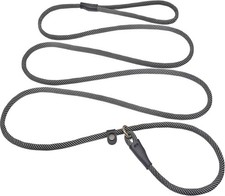 8 FT Slip Lead Dog Leash, 1/3  Strong Rope Dog Leash, Adjustable No- Pull Small