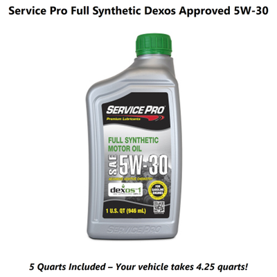 Fits: 2024 Buick Encore GX 1.3L 6,000 Mile Synthetic Oil & Filter