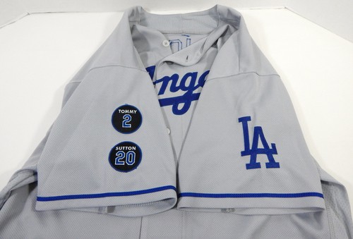 2020 Los Angeles Dodgers Edwin Rios #43 Game Issued Grey Jersey 2 & 20 ...