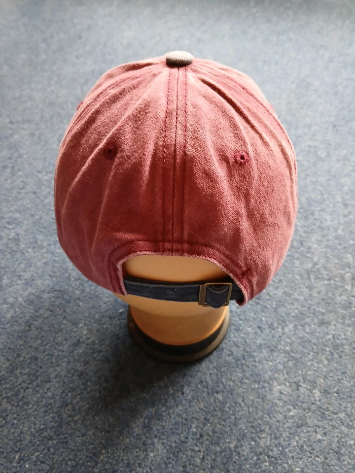 Champion Spark Plugs Red With Blue Peak Stone Washed Baseball Cap Garage Advert - Image 2 of 3