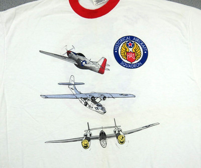 Aircraft Squadron T Shirt Wings Of Victory II Historical Mens 2XL US Flight Team