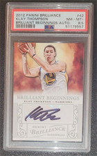 2012 PANINI BRILLIANCE BRILLIANT BEGININGS #42 KLAY THOMPSON 2nd Yr
