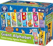 Orchard Toys Giant Alphabet, Educational and Fun Puzzle, Includes Poster and Le