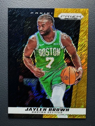 2024-25 Panini Prizm Deca Jaylen Brown #59 Black GOLD Shimmer Prizm 1/8≈1/1