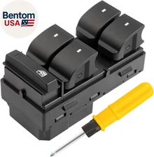 20945224 Driver Side Master Power Window Control Switch with RED Light Compatibl