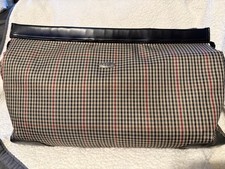 Diane Bon Furstenberg DVF Plaid Weekender Or Duffel Bag 20 x13 x10