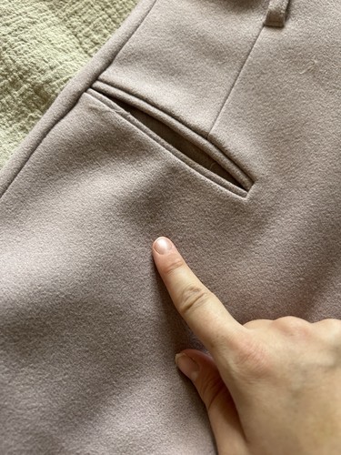 Reiss Mauve Wool Blend Winter Blazer Coat Medium Office Winter Preppy Cozy - Picture 3 of 19