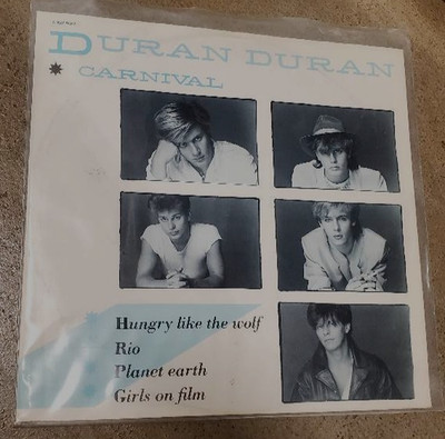 Duran Duran Carnival EP 12'' Vinyl Rio Hungry like the Wolf Girls on Film Import