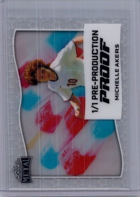Michelle Akers 2025 Leaf 4th Of July Soccer 1/1 Pre Production Proof