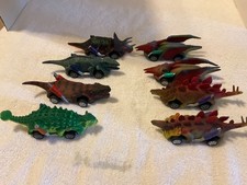 Dinosaur Pull Back Cars Lot of EIGHT VERY COOL LOOK