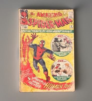 The Amazing Spider-Man #8 (1964)   Human Torch Cover   Lee/Ditko