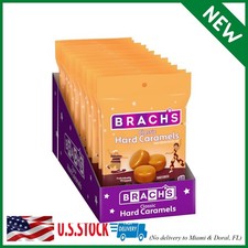 Pack of 12 Brach's Nips Caramel Flavored Hard Candy, Individually Wrapped Candie