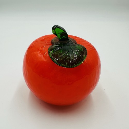 Art Glass Orange Fruit Vegetable Home Decor - Picture 2 of 8