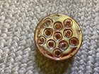 Stunning VTG Carnival Glass Flower Frog 11 Holes Great Marble Display Too 2.75" — photo 3