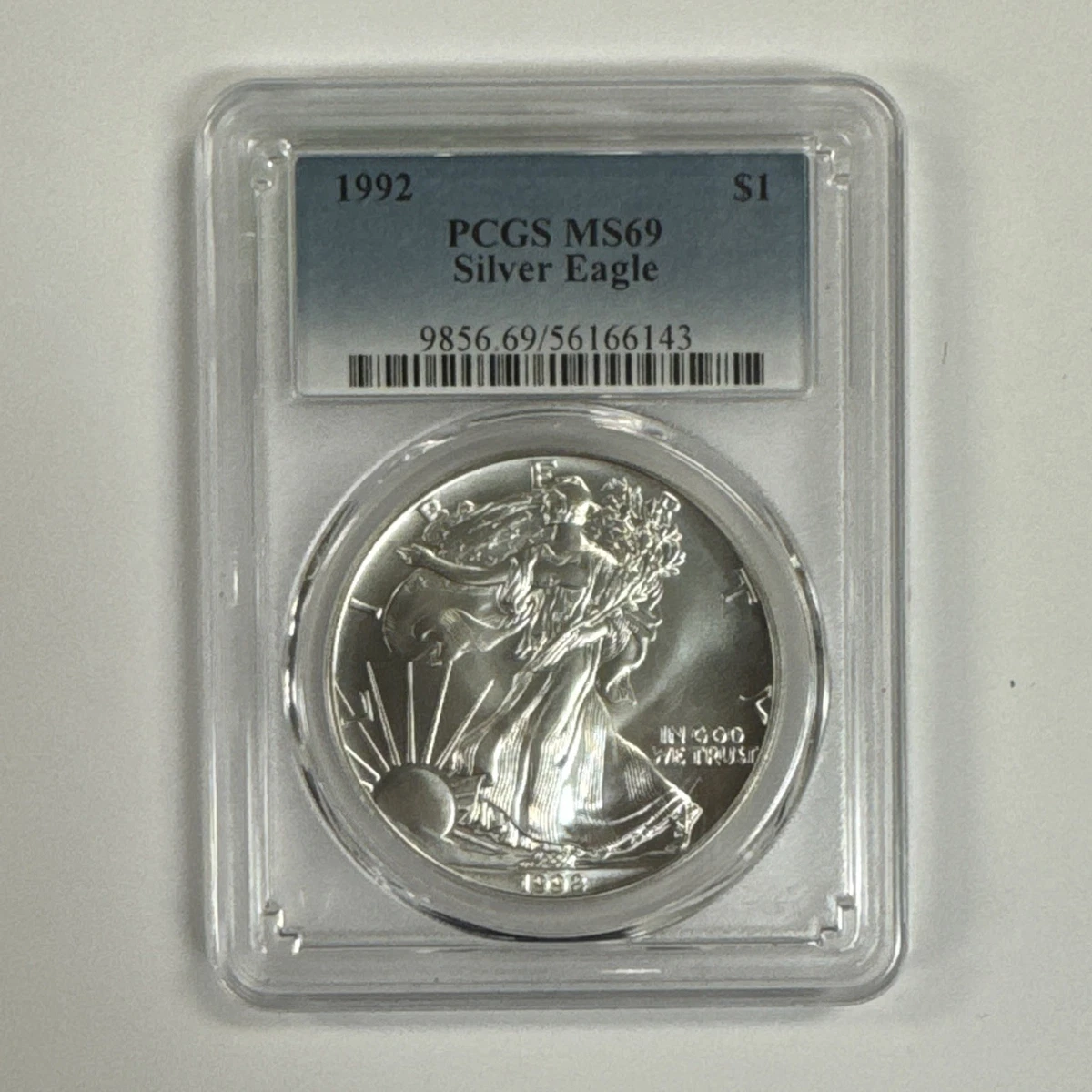 25+ American Eagle MS 69 Graded 1992 Silver Bullion Coins for sale