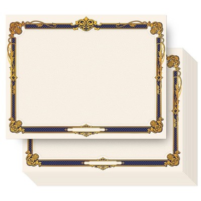Award Certificate Paper 50 Count Gold Foil Blank Certificate Paper Sheets Las...