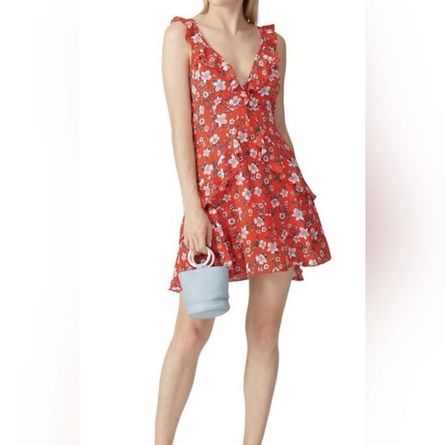 REVOLVE x Louna V-Neck Ruffled Tie Open Back Dress—SZ. Medium - Picture 8 of 15