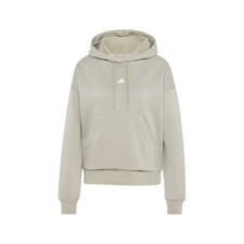 adidas Essentials Small Logo Feel Cozy Hoodie Womens Green Casual Outerwear SB11