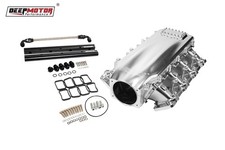 Billet Cnc 102mm Intake Manifold Set With Burst Panel Flange For Ls3 L92 Silver Billet Cnc 102mm Intake Manifold Set With Burst Panel Flange For Ls3 L92 Silver