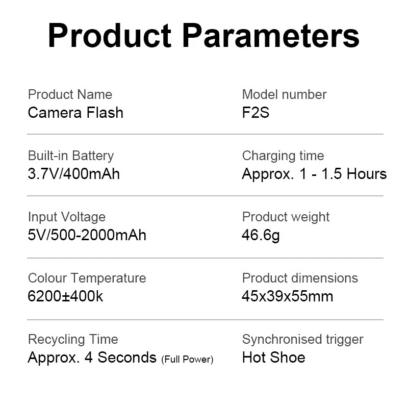 MEDAlight F2S Portable On-Camera Speedlite Flash Light Camera Universal Hot Shoe - Image 4 of 4