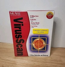 MCAFEE Virus Scan Anti-Virus Scan Software Windows 95 98 ME 2000 NT NIB Sealed