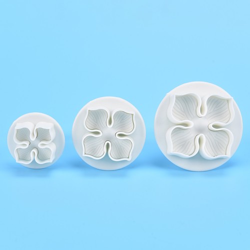 3Pcs hydrangea fondant cake decorating sugarcraft plunger cutter flower mold-wy