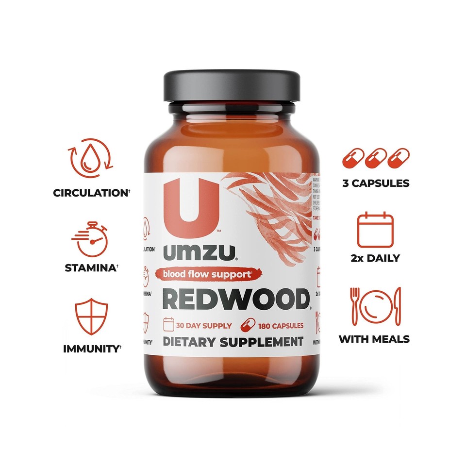 UMZU Redwood Supports Nitric Oxide & Healthy Blood Flow Blend of