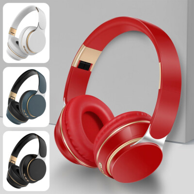 Premium Bluetooth Kopfhörer HiFi Stereo On Over Ear Faltbares Wireless Headset