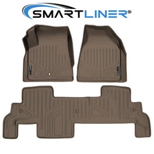 SMARTLINER Custom Fit Floor Mats 2 Row Liner Tan OEM TPE SUV 2019-2025 Audi Q3