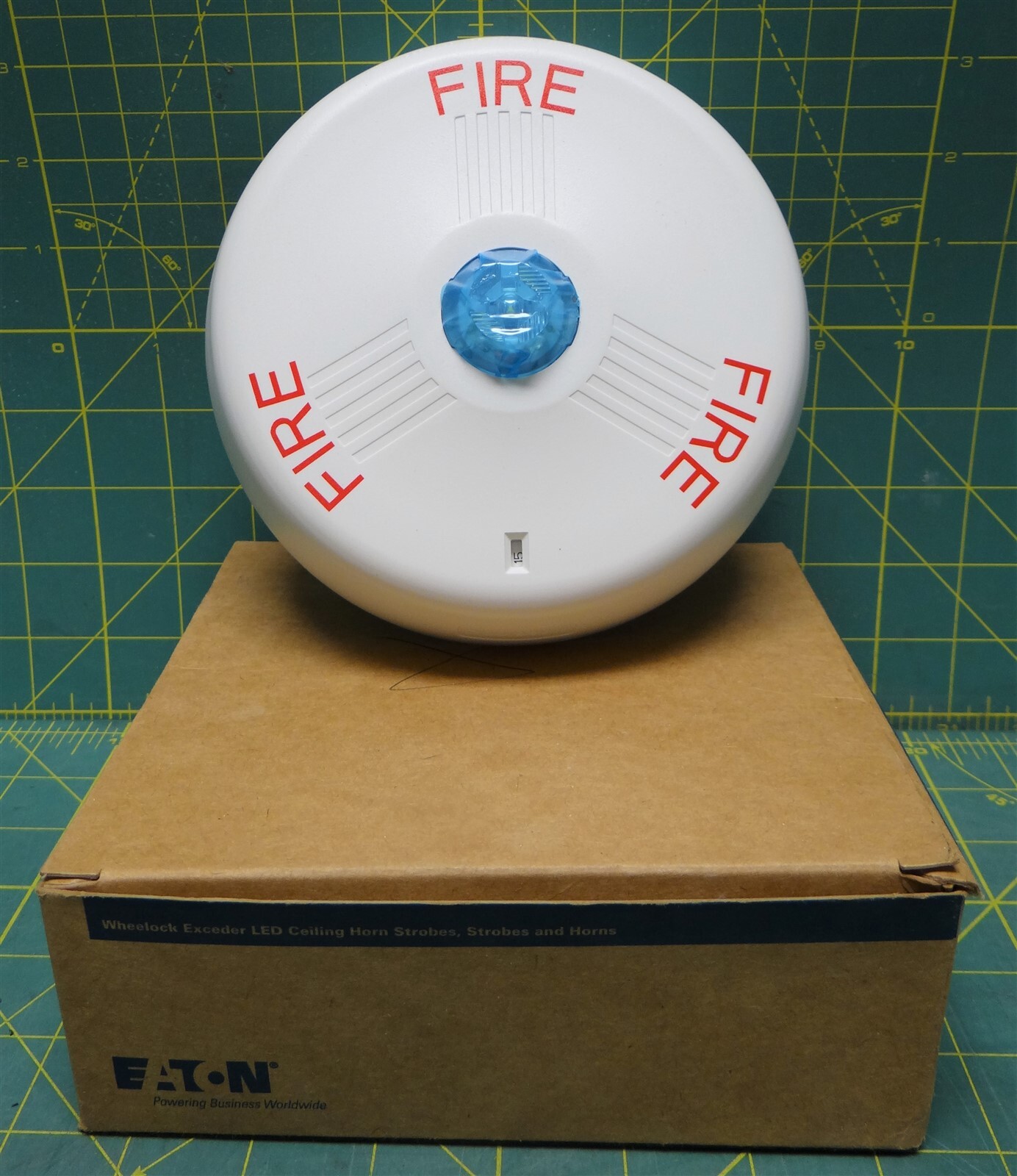 Eaton Wheelock Exceder LED Ceiling Horn Strobe Fire Alarm P85452 eBay