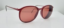 Vintage Diplomat Optical Carbon 1 Burgundy Oval Sunglasses FRAMES ONLY