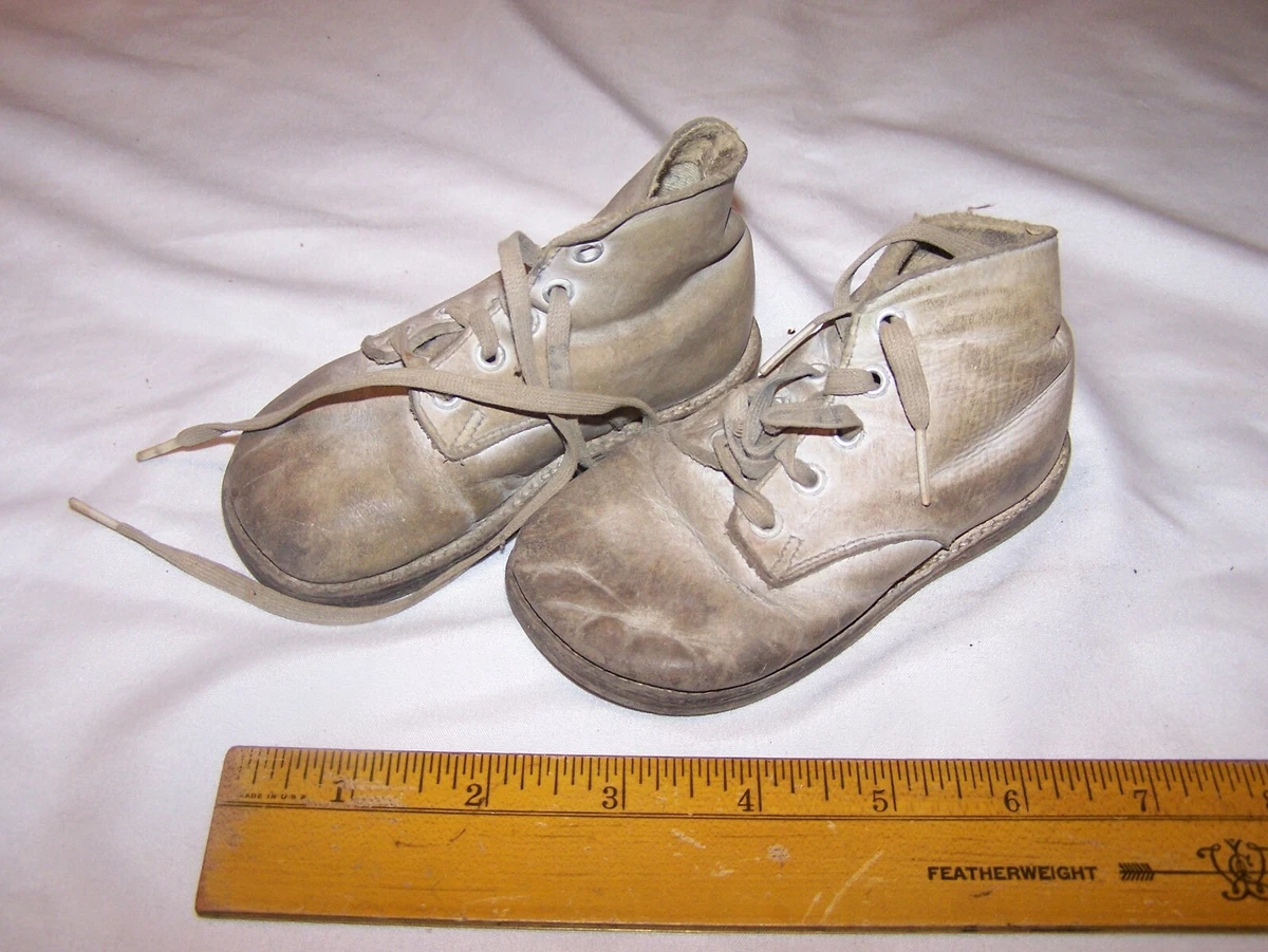 Vintage WELL WORN Baby Young Child s Shoes Estate Find