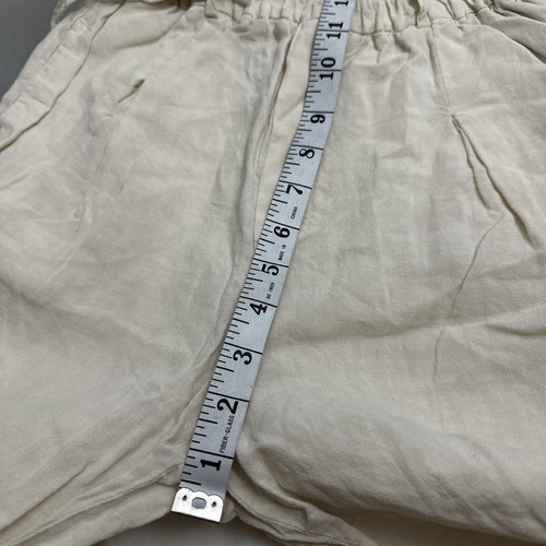 Zara 100% Lenin Girls Ivory Casual Pants Size 13/14 - Picture 11 of 16