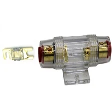 IMC Audio 200 Amp Mini ANL and 1 Fuse Fuse holder 4 6 8 Gauge Car Audio Gold