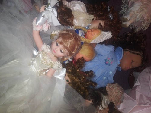 Vintage Dolls lot as seen in picture, various periods, very nice - Picture 23 of 24