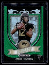 2021 Panini Prizm Draft Picks Jamie Newman Green Prizm Crusade RC #174