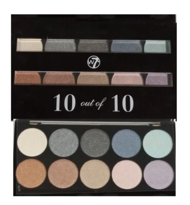 Eye Shadow - W7 Cosmetics - 10 out of 10 Shimmer / Nudes Gift Set - Free Post