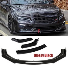 For Chevrolet Cruze 11-19 Front Bumper Lip Body Kit Spoiler Splitter Gloss Black For Chevrolet Cruze 11-19 Front Bumper Lip Body Kit Spoiler Splitter Gloss Black