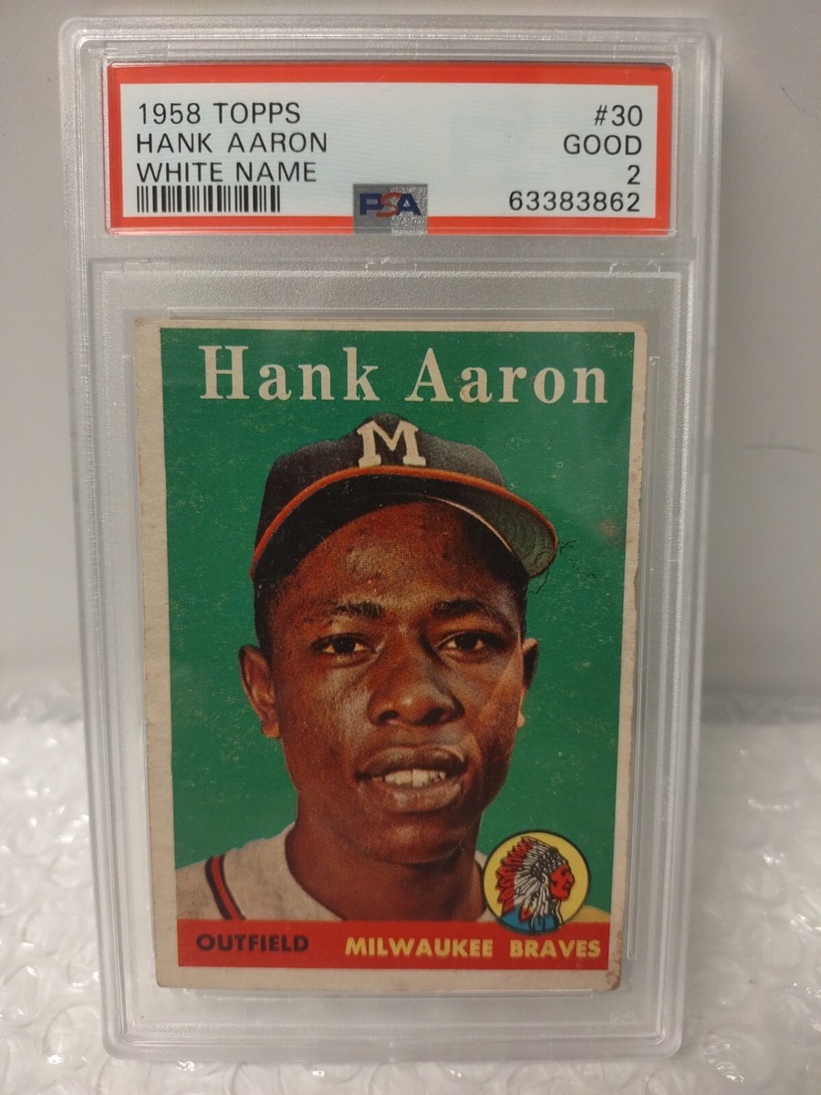topps #30 Hank Aaron 野球カード 1958 Topps #30 Hank Aaron PR | eBay